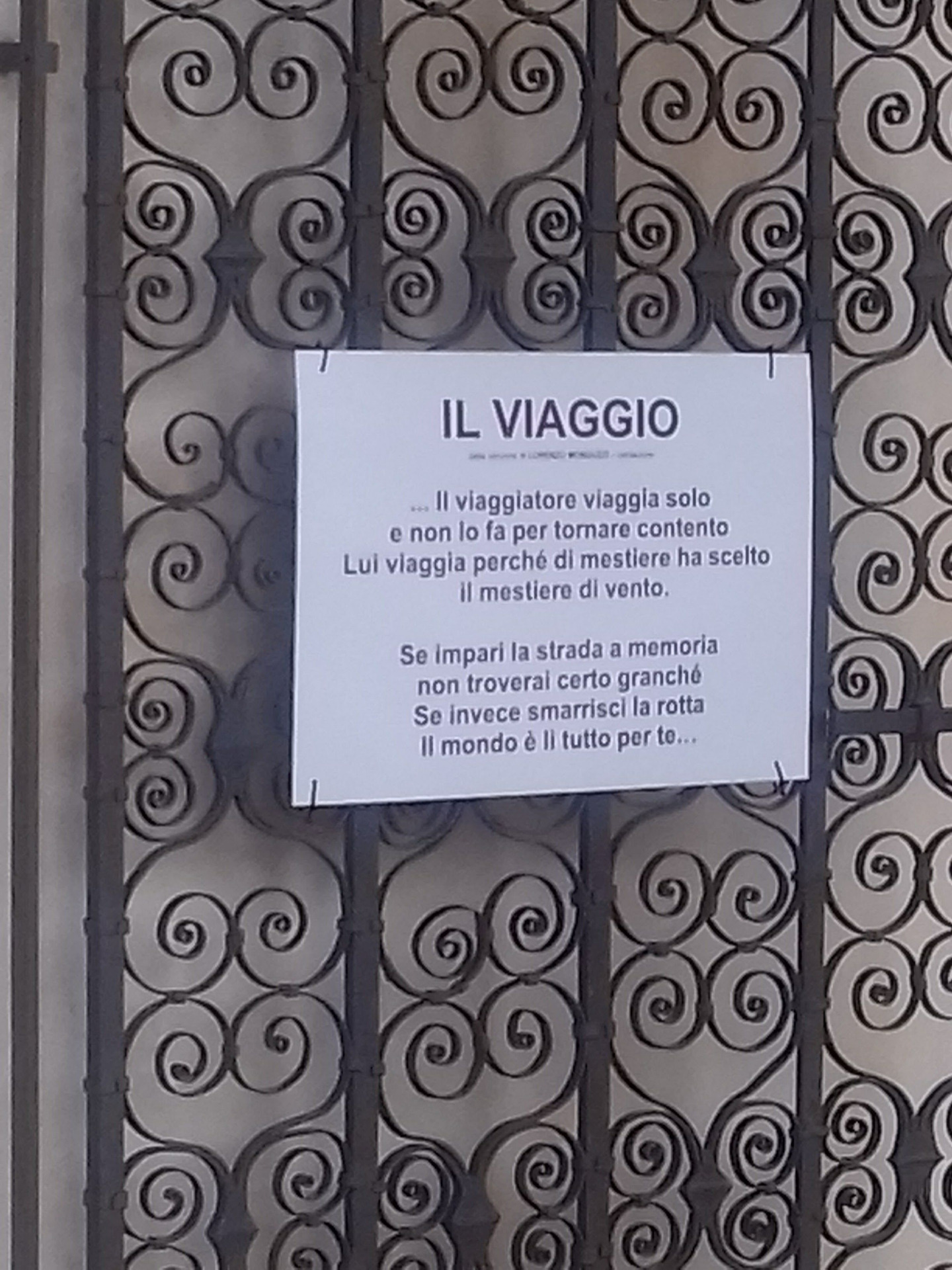 Pensieri di viaggio